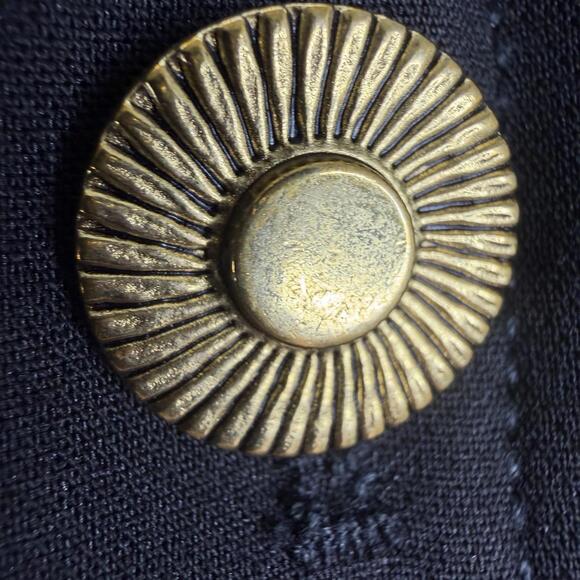 ZARA WOMAN Black Trousers High Waist Flared Leg Career Pants Size L (W: 34 L:34) - Picture 15 of 15